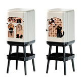 Maxbell Trash Can High Foot Simplistic Waste Paper Bucket for Dresser Office Kitchen Style A