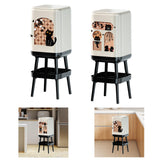Maxbell Trash Can High Foot Simplistic Waste Paper Bucket for Dresser Office Kitchen Style A