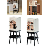 Maxbell Trash Can High Foot Simplistic Waste Paper Bucket for Dresser Office Kitchen Style A