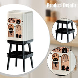 Maxbell Trash Can High Foot Simplistic Waste Paper Bucket for Dresser Office Kitchen Style A