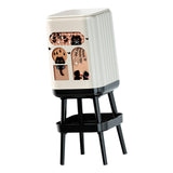 Maxbell Trash Can High Foot Simplistic Waste Paper Bucket for Dresser Office Kitchen Style A