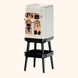 Maxbell Trash Can High Foot Simplistic Waste Paper Bucket for Dresser Office Kitchen Style A
