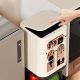 Maxbell Trash Can High Foot Simplistic Waste Paper Bucket for Dresser Office Kitchen Style A