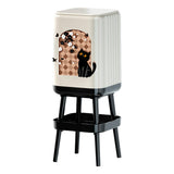 Maxbell Trash Can High Foot Simplistic Waste Paper Bucket for Dresser Office Kitchen Style B