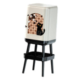 Maxbell Trash Can High Foot Simplistic Waste Paper Bucket for Dresser Office Kitchen Style B