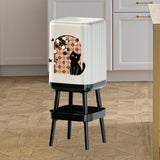 Maxbell Trash Can High Foot Simplistic Waste Paper Bucket for Dresser Office Kitchen Style B