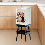Maxbell Trash Can High Foot Simplistic Waste Paper Bucket for Dresser Office Kitchen Style B