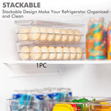 Maxbell Egg Holder Egg Dispenser Stackable Storage Rack for Fridge Countertop Pantry