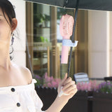 Maxbell Umbrella Fan Holder Clip Women Fan Clamp for Umbrella for Patio Outdoor Home Pink