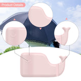 Maxbell Umbrella Fan Holder Clip Women Fan Clamp for Umbrella for Patio Outdoor Home Pink