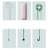 Maxbell Umbrella Fan Holder Clip Women Fan Clamp for Umbrella for Patio Outdoor Home Pink