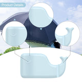 Maxbell Umbrella Fan Holder Clip Women Fan Clamp for Umbrella for Patio Outdoor Home Sky Blue
