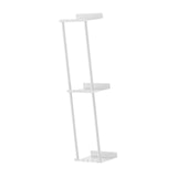 Maxbell Towel Rack with Shelf with Hooks Towel Storage for Camping RV Small Bathroom White