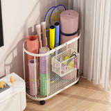 Maxbell Home Gym Storage Organizer Rack for Yoga Blocks Resistance Bands Foam Roller Black