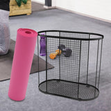Maxbell Home Gym Storage Organizer Rack for Yoga Blocks Resistance Bands Foam Roller Black