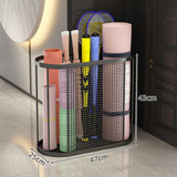 Maxbell Home Gym Storage Organizer Rack for Yoga Blocks Resistance Bands Foam Roller Black