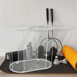 Maxbell Home Gym Storage Organizer Rack for Yoga Blocks Resistance Bands Foam Roller White