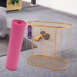 Maxbell Home Gym Storage Organizer Rack for Yoga Blocks Resistance Bands Foam Roller Gold