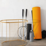 Maxbell Home Gym Storage Organizer Rack for Yoga Blocks Resistance Bands Foam Roller Gold