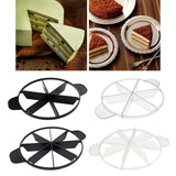 Maxbell Cake Slicer for Even Slices Cake Portion Marker for Pastry Baking Restaurant 6 Slices Black
