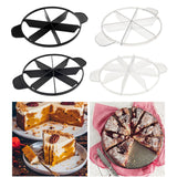 Maxbell Cake Slicer for Even Slices Cake Portion Marker for Pastry Baking Restaurant 6 Slices Black