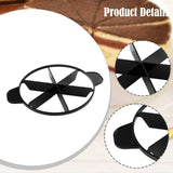 Maxbell Cake Slicer for Even Slices Cake Portion Marker for Pastry Baking Restaurant 6 Slices Black