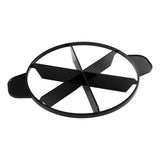 Maxbell Cake Slicer for Even Slices Cake Portion Marker for Pastry Baking Restaurant 6 Slices Black