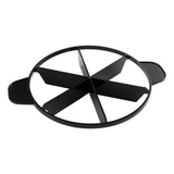 Maxbell Cake Slicer for Even Slices Cake Portion Marker for Pastry Baking Restaurant 6 Slices Black