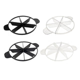 Maxbell Cake Slicer for Even Slices Cake Portion Marker for Pastry Baking Restaurant 6 Slices Black