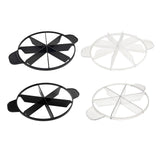 Maxbell Cake Slicer for Even Slices Cake Portion Marker for Pastry Baking Restaurant 6 Slices Black