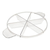 Maxbell Cake Slicer for Even Slices Cake Portion Marker for Pastry Baking Restaurant 6 Slices Clear