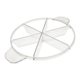 Maxbell Cake Slicer for Even Slices Cake Portion Marker for Pastry Baking Restaurant 6 Slices Clear