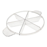 Maxbell Cake Slicer for Even Slices Cake Portion Marker for Pastry Baking Restaurant 6 Slices Clear