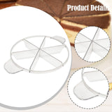 Maxbell Cake Slicer for Even Slices Cake Portion Marker for Pastry Baking Restaurant 6 Slices Clear
