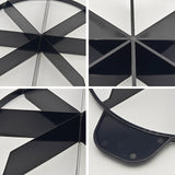 Maxbell Cake Slicer for Even Slices Cake Portion Marker for Pastry Baking Restaurant 8 Slices Black