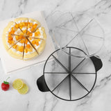 Maxbell Cake Slicer for Even Slices Cake Portion Marker for Pastry Baking Restaurant 8 Slices Black
