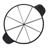 Maxbell Cake Slicer for Even Slices Cake Portion Marker for Pastry Baking Restaurant 8 Slices Black
