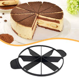 Maxbell Cake Slicer for Even Slices Cake Portion Marker for Pastry Baking Restaurant 8 Slices Black