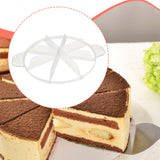 Maxbell Cake Slicer for Even Slices Cake Portion Marker for Pastry Baking Restaurant 8 Slices Clear