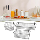 Maxbell Wall Mounted Storage Basket Modern Fruit Basket for Office Bedroom Dormitory 21.5cmx10cmx17.5cm