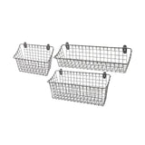 Maxbell Wall Mounted Storage Basket Modern Fruit Basket for Office Bedroom Dormitory 21.5cmx10cmx17.5cm