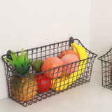 Maxbell Wall Mounted Storage Basket Modern Fruit Basket for Office Bedroom Dormitory 21.5cmx10cmx17.5cm