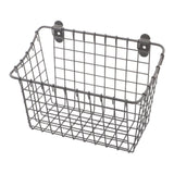 Maxbell Wall Mounted Storage Basket Modern Fruit Basket for Office Bedroom Dormitory 21.5cmx10cmx17.5cm