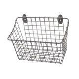 Maxbell Wall Mounted Storage Basket Modern Fruit Basket for Office Bedroom Dormitory 21.5cmx10cmx17.5cm