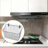 Maxbell Wall Mounted Storage Basket Modern Fruit Basket for Office Bedroom Dormitory 21.5cmx10cmx17.5cm
