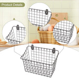 Maxbell Wall Mounted Storage Basket Modern Fruit Basket for Office Bedroom Dormitory 21.5cmx10cmx17.5cm