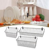 Maxbell Wall Mounted Storage Basket Modern Fruit Basket for Office Bedroom Dormitory 21.5cmx10cmx17.5cm