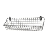 Maxbell Wall Mounted Storage Basket Modern Fruit Basket for Office Bedroom Dormitory 37cmx18.5cmx10cm