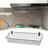 Maxbell Wall Mounted Storage Basket Modern Fruit Basket for Office Bedroom Dormitory 37cmx18.5cmx10cm