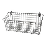 Maxbell Wall Mounted Storage Basket Modern Fruit Basket for Office Bedroom Dormitory 35.5cmx10cmx17.5cm